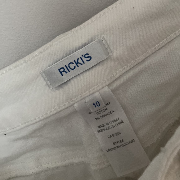 White Jean Skirt - Picture 4 of 4